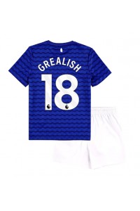 Everton Jack Grealish #18 Jalkapallovaatteet Lasten Kotipeliasu 2025-26 Lyhythihainen (+ Lyhyet housut)